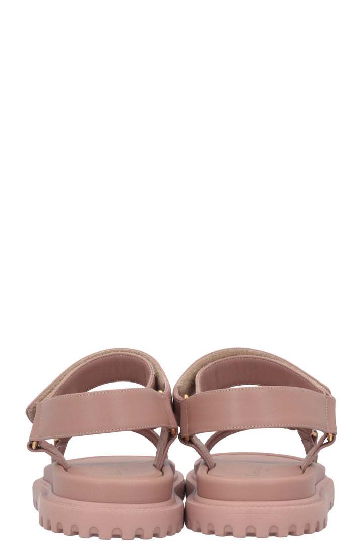CHRISTIAN DIOR D-Wave Flats Leather Dusty Rose