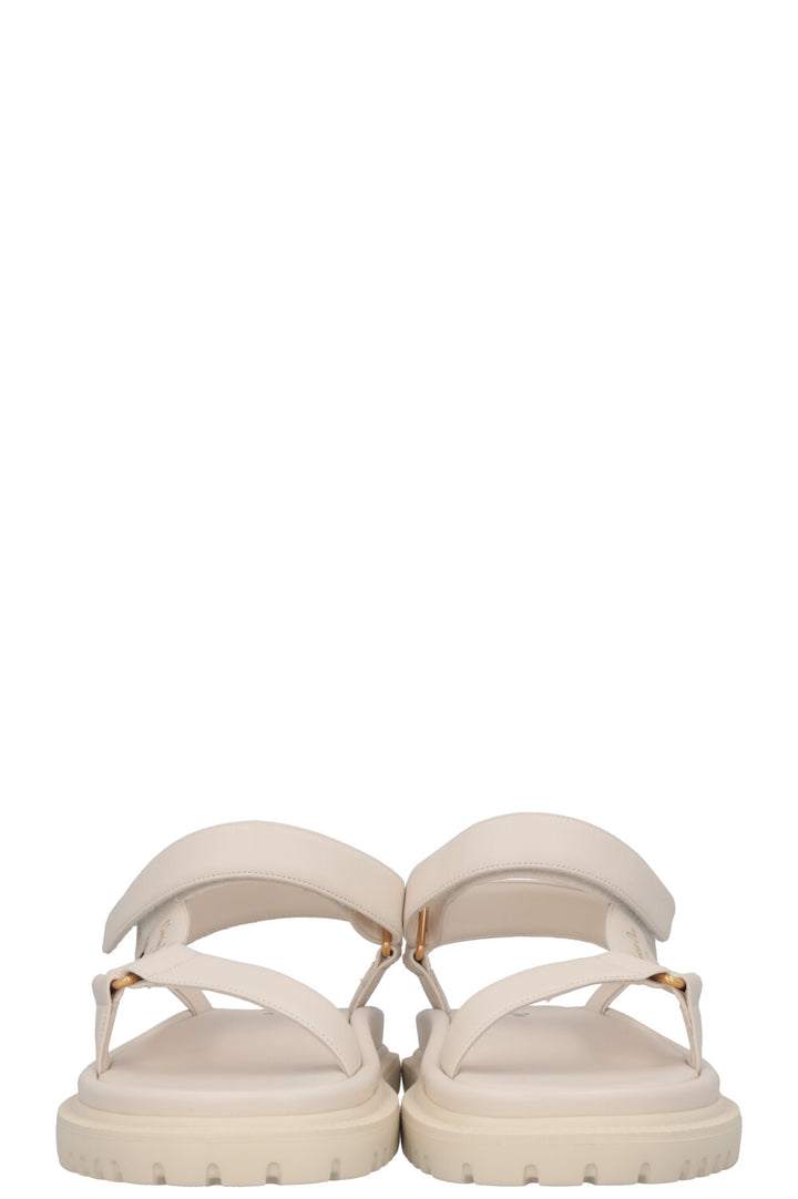 CHRISTIAN DIOR D-Wave Flats Leather White