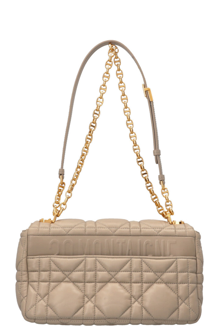 CHRISTIAN DIOR Sac Caro Medium Cuir Beige