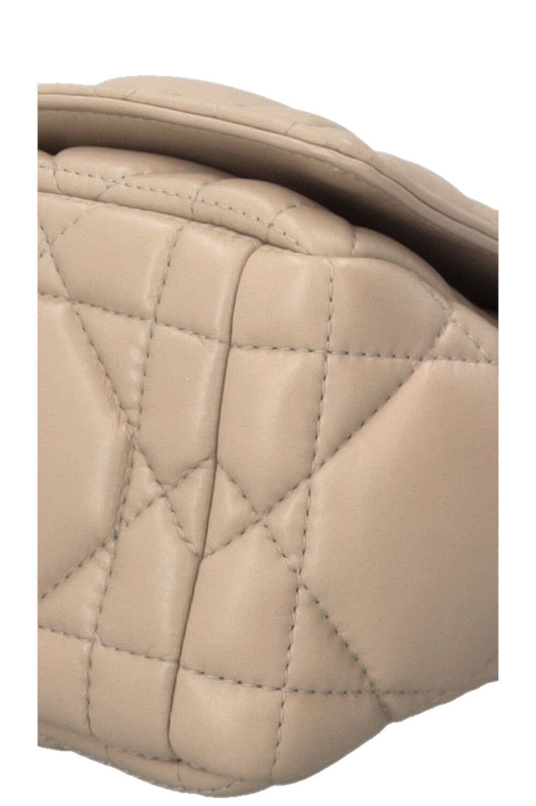 CHRISTIAN DIOR Sac Caro Medium Cuir Beige