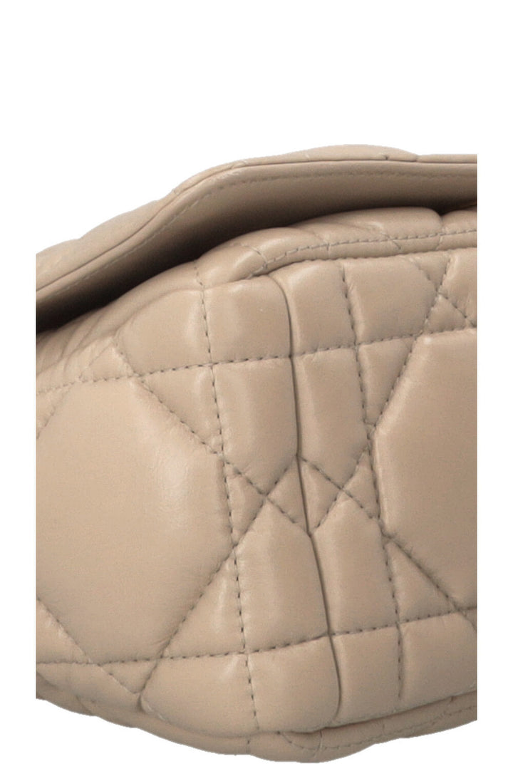 CHRISTIAN DIOR Sac Caro Medium Cuir Beige