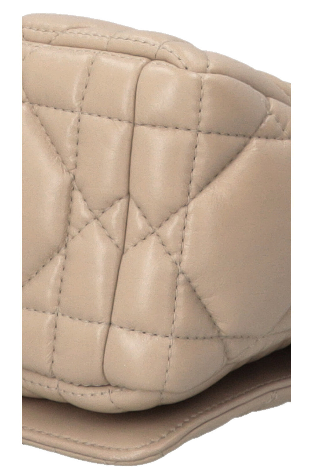 CHRISTIAN DIOR Sac Caro Medium Cuir Beige