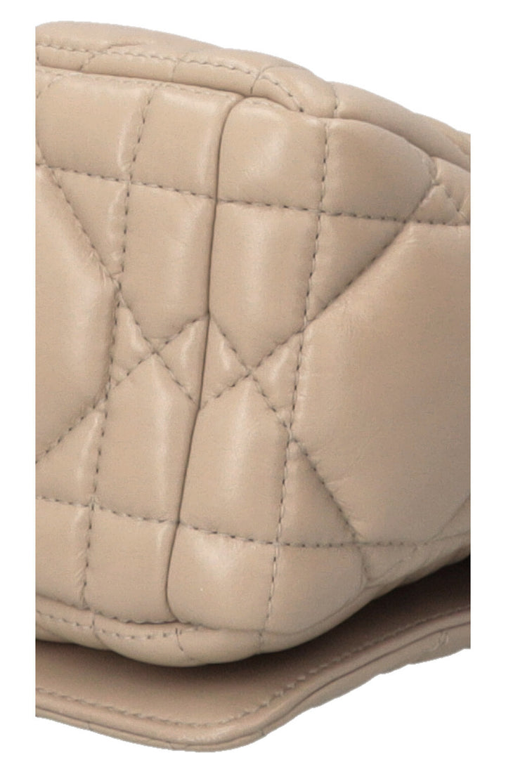 CHRISTIAN DIOR Sac Caro Medium Cuir Beige