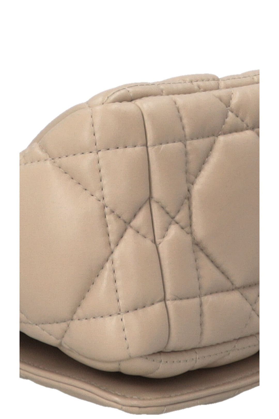 CHRISTIAN DIOR Sac Caro Medium Cuir Beige