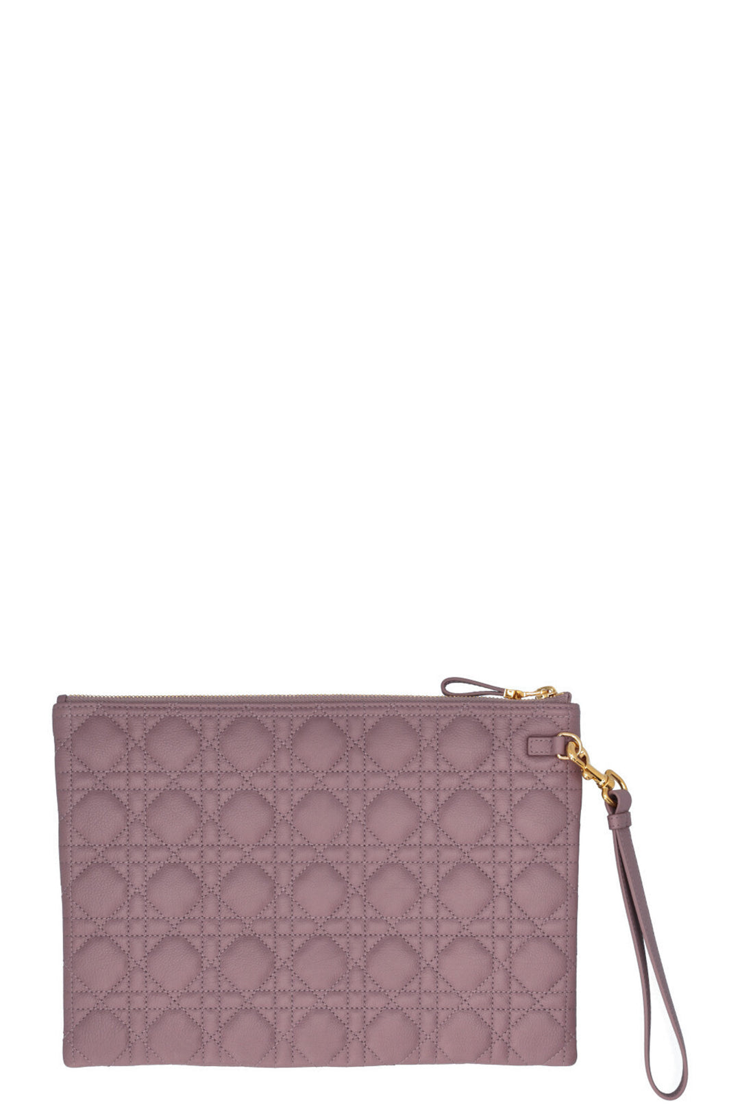 CHRISTIAN DIOR Caro Daily Pouch Large Leather Purple