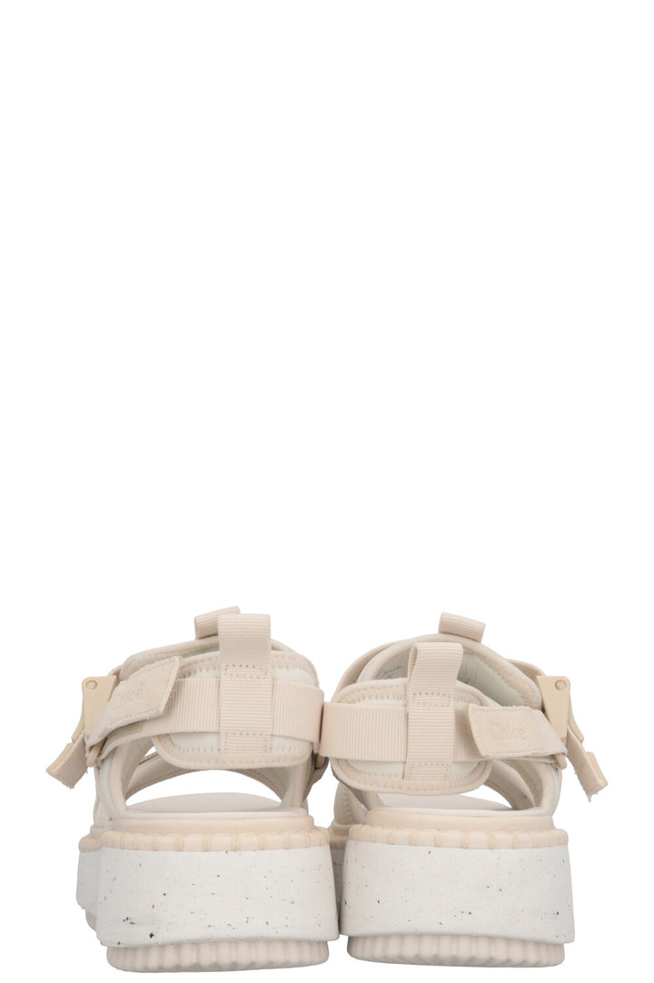 Sandales Velcro CHLOÉ Ivoire