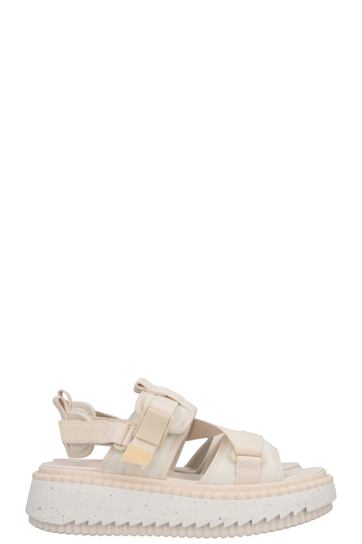 Sandales Velcro CHLOÉ Ivoire