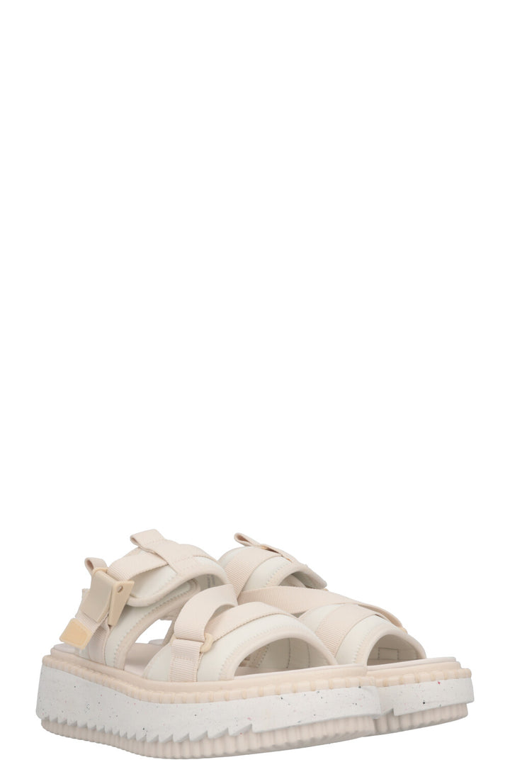 Sandales Velcro CHLOÉ Ivoire