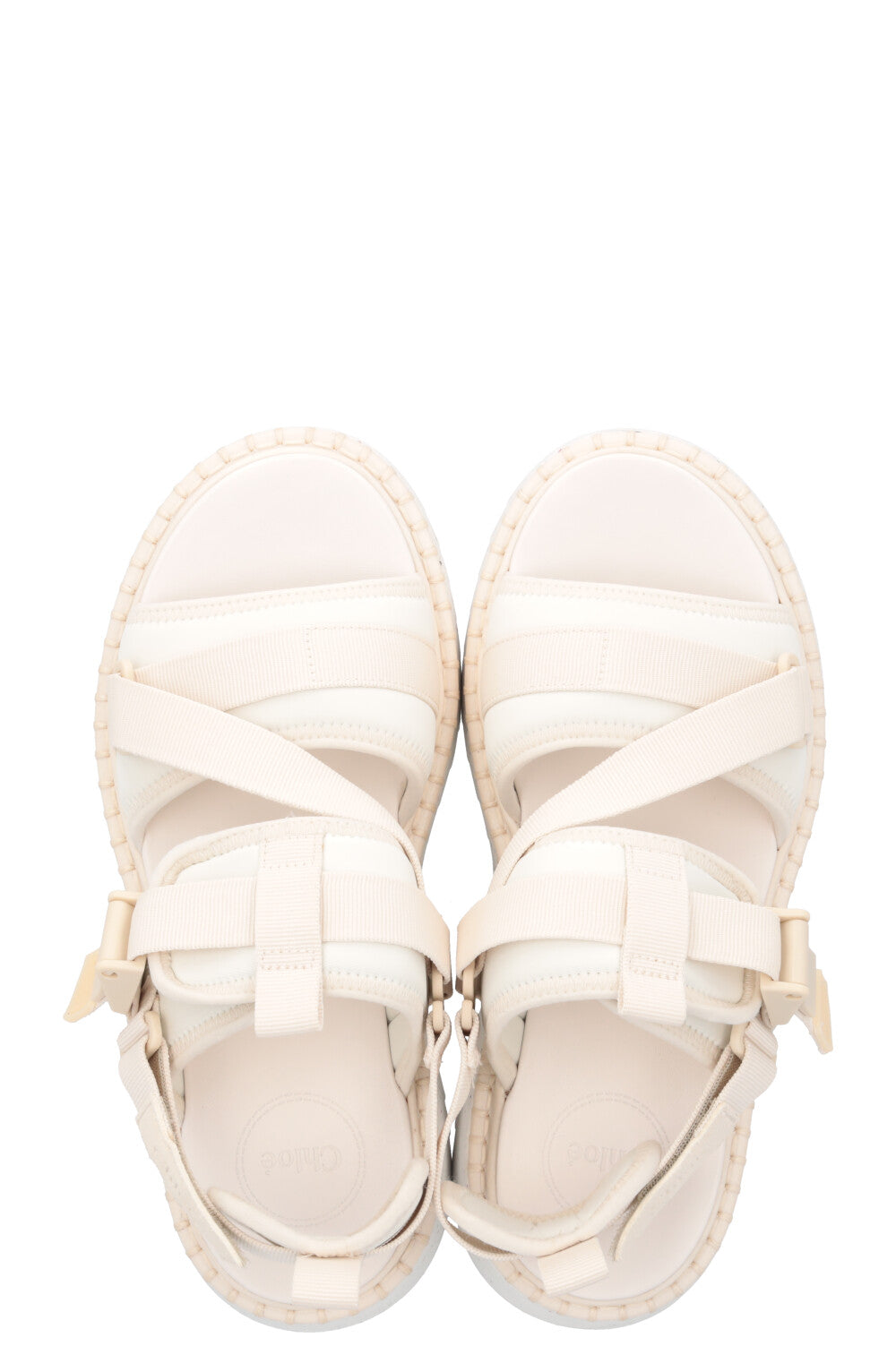 Sandales Velcro CHLOÉ Ivoire