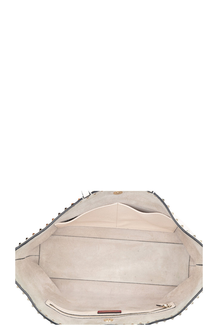 Sac cabas Rockstud ivoire VALENTINO