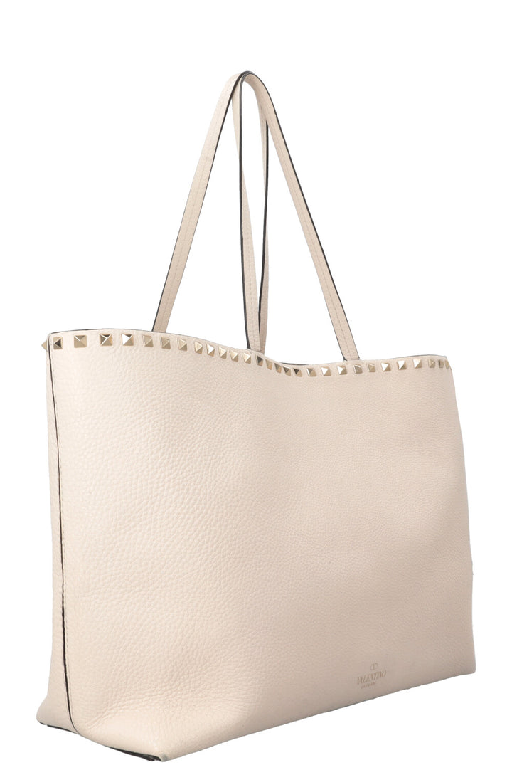 Sac cabas Rockstud ivoire VALENTINO