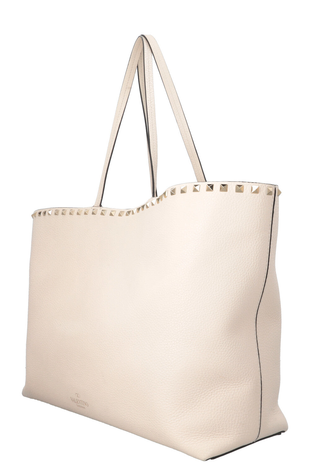 Sac cabas Rockstud ivoire VALENTINO