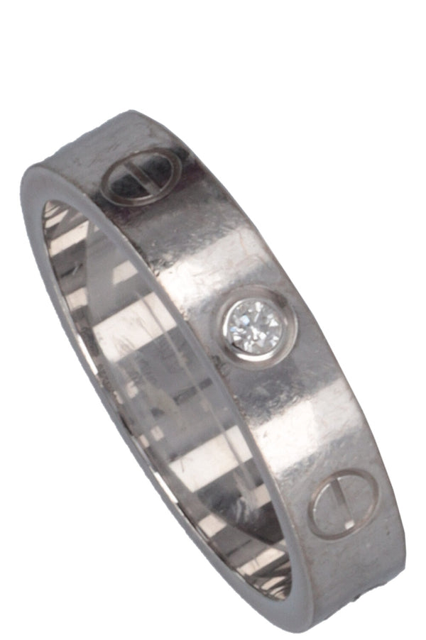 CARTIER Small Love Ring 18k White Gold Diamond
