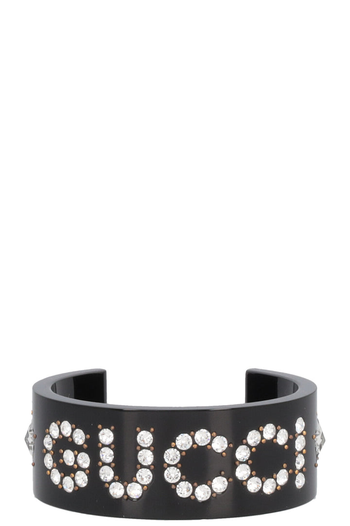 GUCCI Crystal Logo Resin Cuff