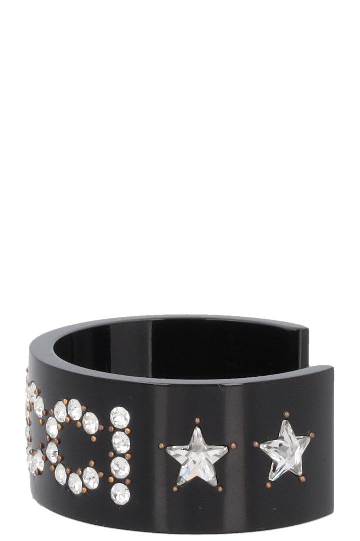 GUCCI Crystal Logo Resin Cuff