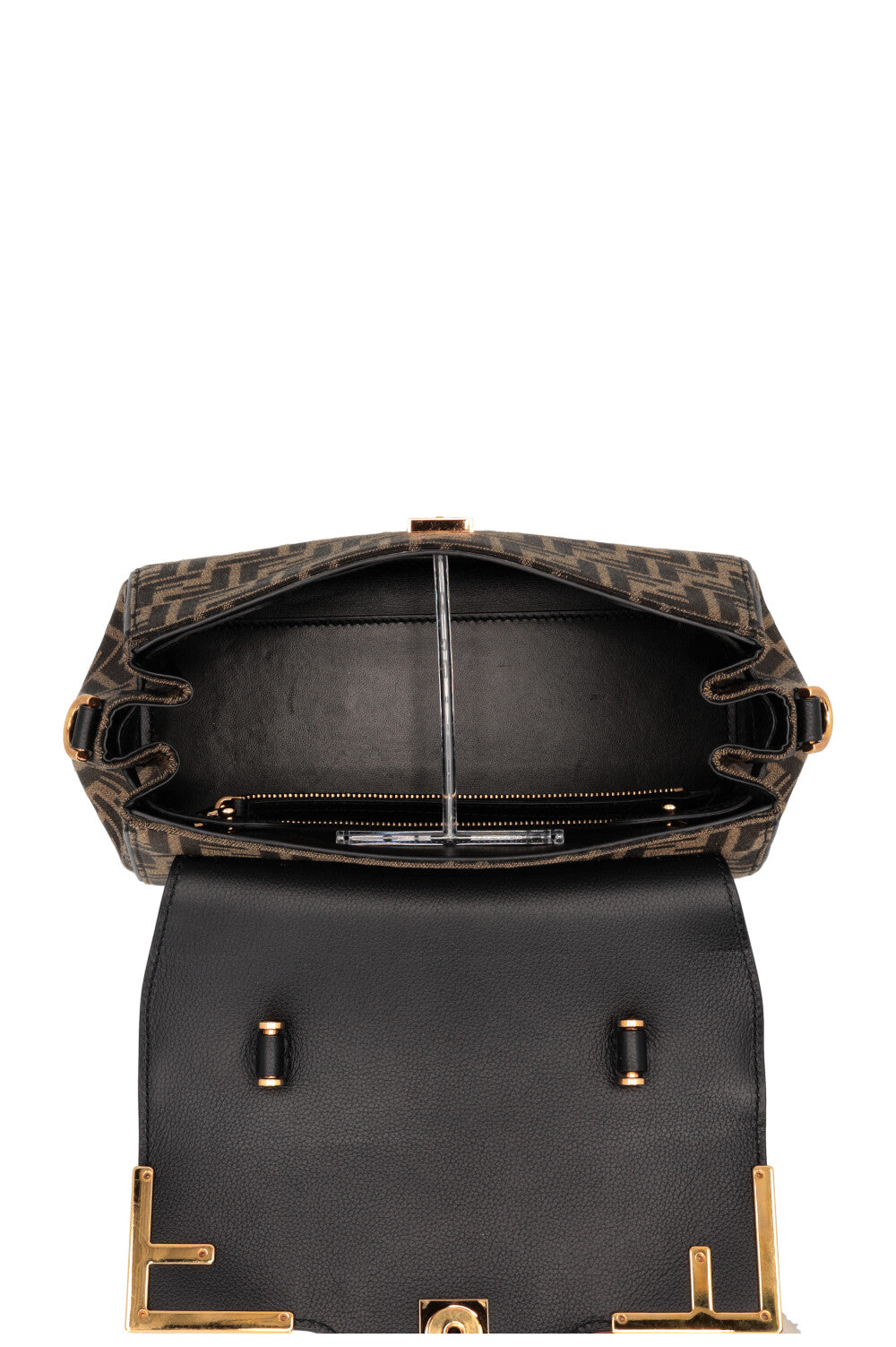 VERSACE x Fendi Fendace La Medusa Medium Hand Bag Canvas