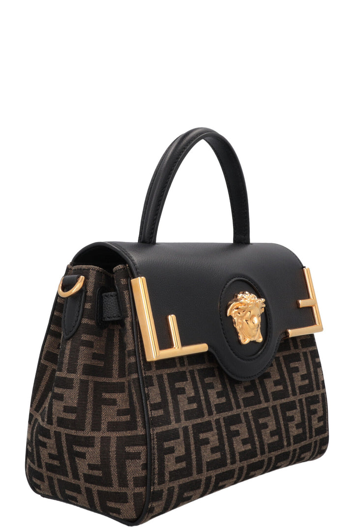 VERSACE x Fendi Fendace La Medusa Medium Hand Bag Canvas