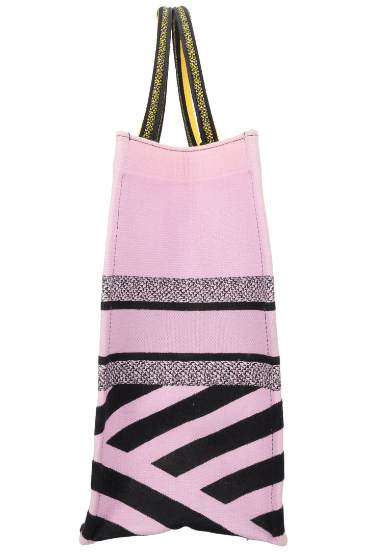 CHRISTIAN DIOR Medium Book Tote Yellow Purple