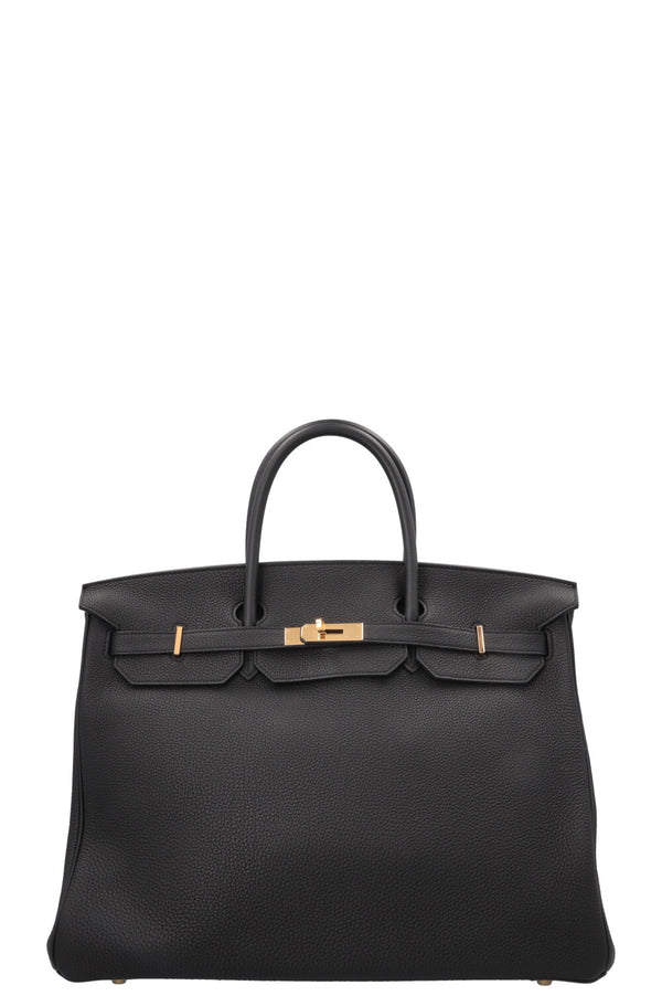 HERMÈS Birkin 40 Return Togo Noir