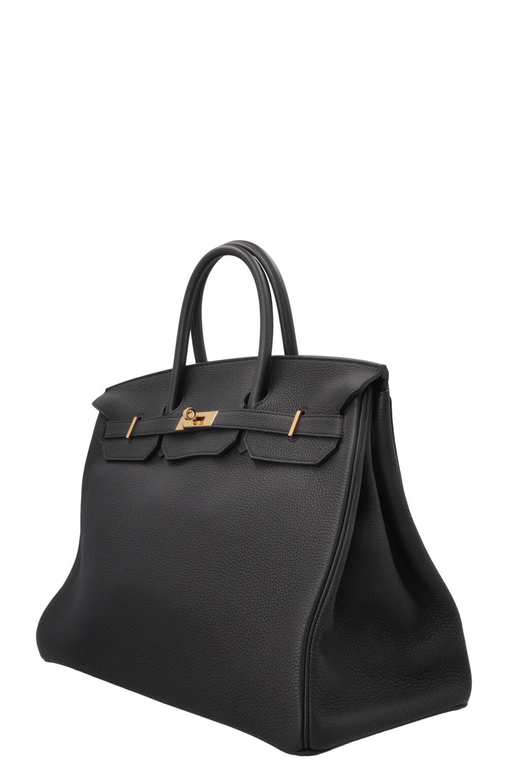HERMÈS Birkin 40 Retourne Togo Noir