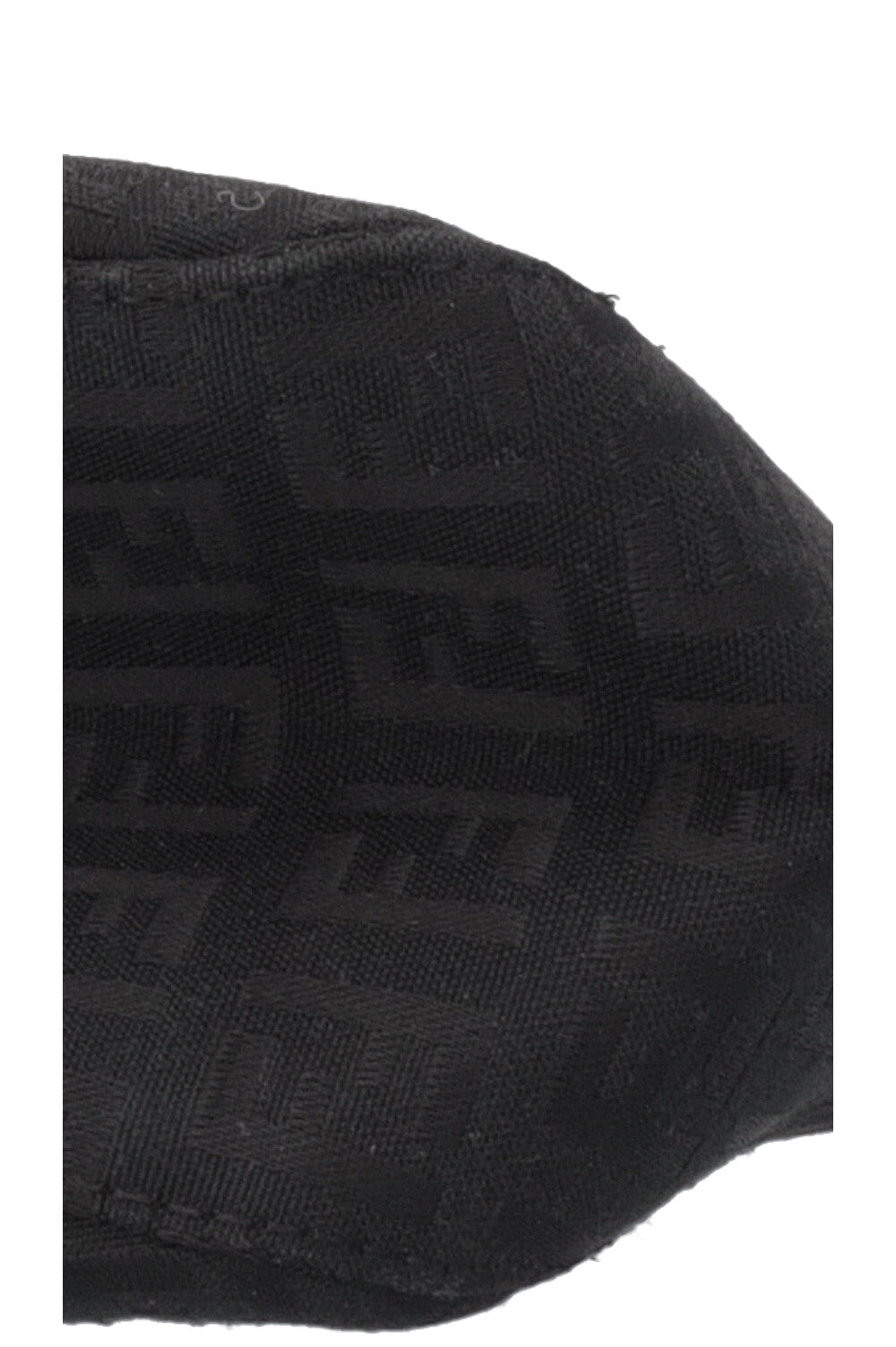 Sac à bandoulière baguette imprimé Zucca FENDI en toile noire