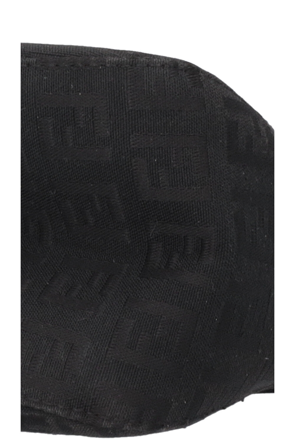 Sac à bandoulière baguette imprimé Zucca FENDI en toile noire