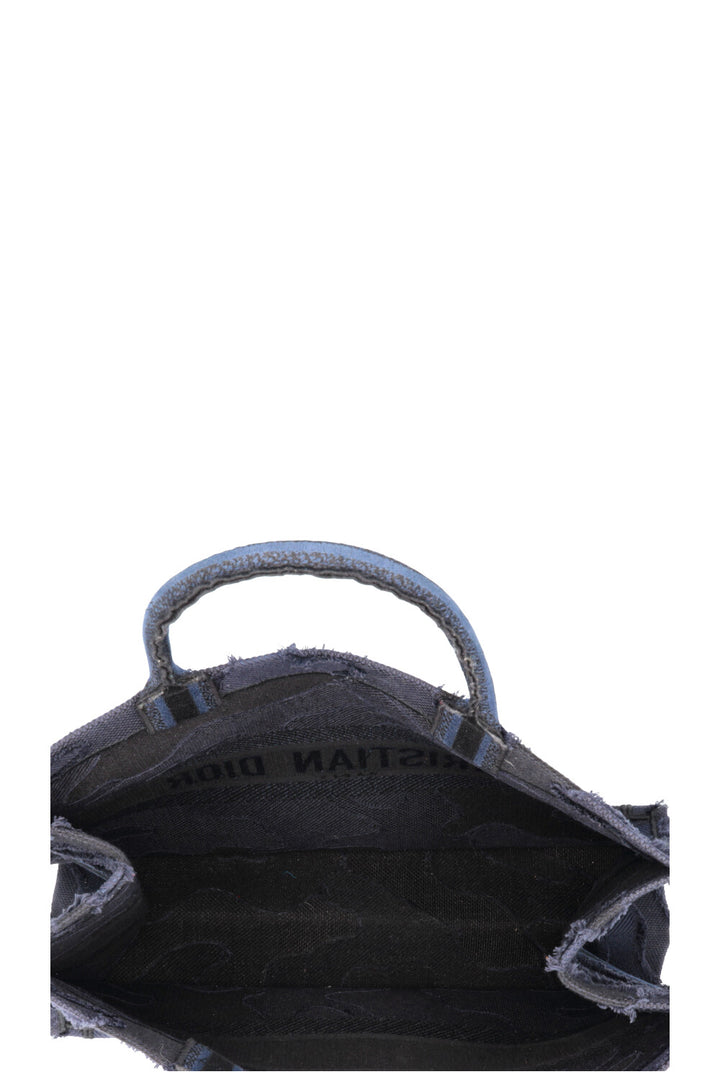 CHRISTIAN DIOR Medium Book Tote Navy Camouflage