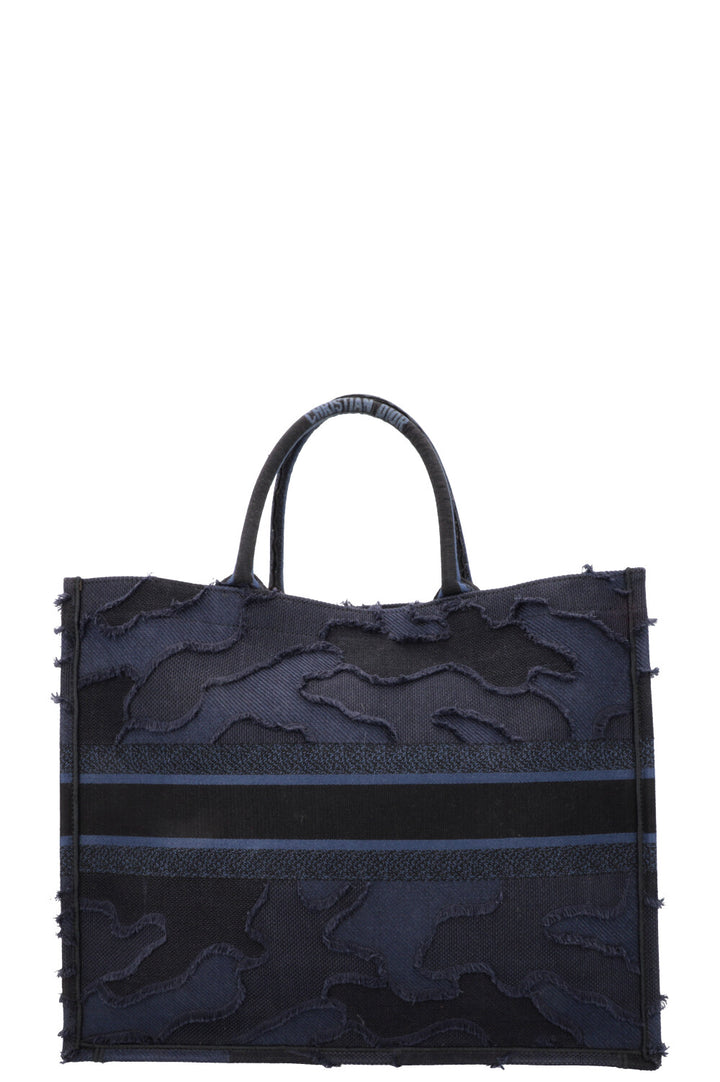 CHRISTIAN DIOR Medium Book Tote Navy Camouflage