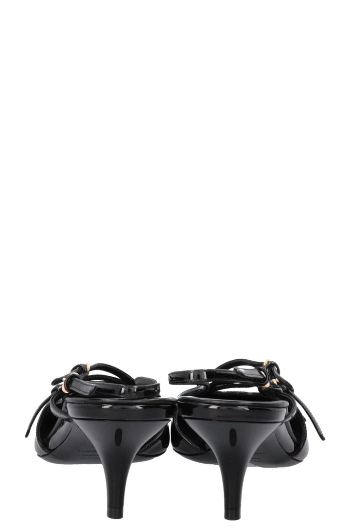 MIUMIU Slingback Pumps Patent Black