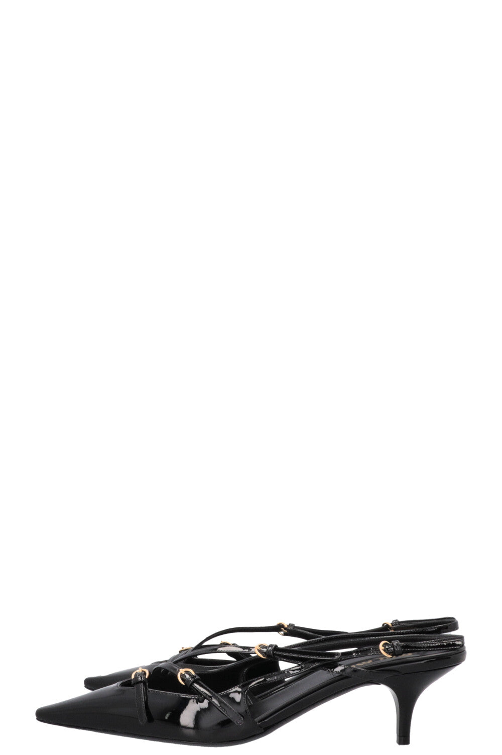 MIUMIU Slingback Pumps Patent Black