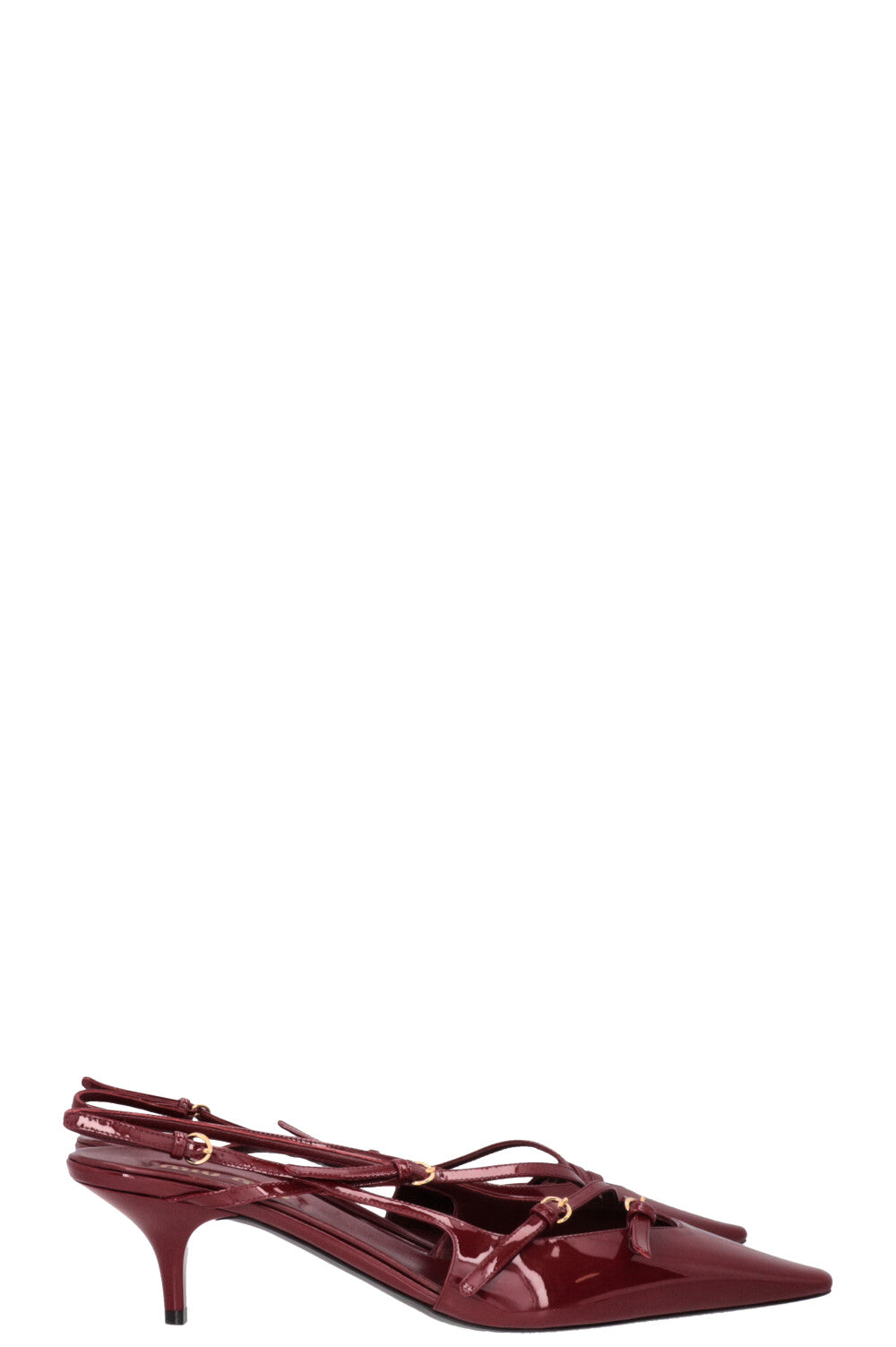 MIUMIU Slingback Pumps Patent Bordeaux