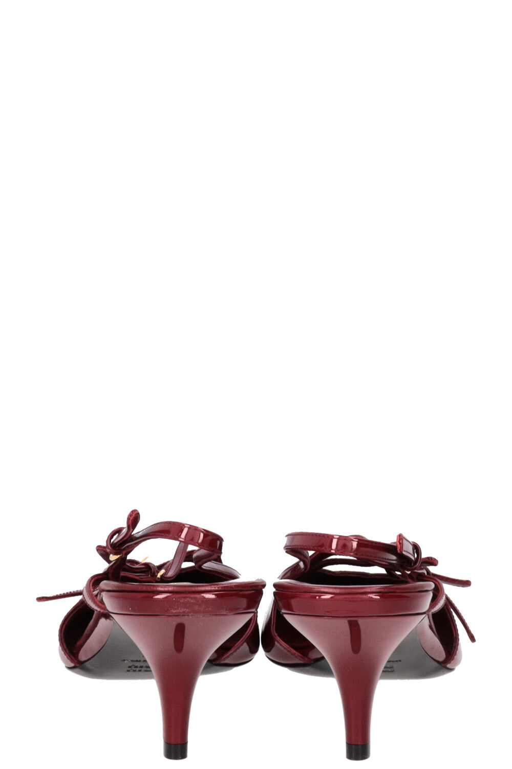 MIUMIU Slingback Pumps Patent Bordeaux