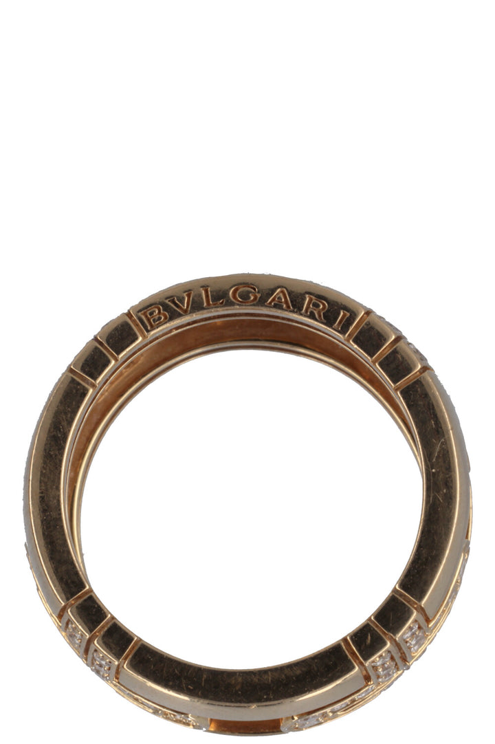 BVLGARI Parentesi Ring Yellow Gold Diamonds