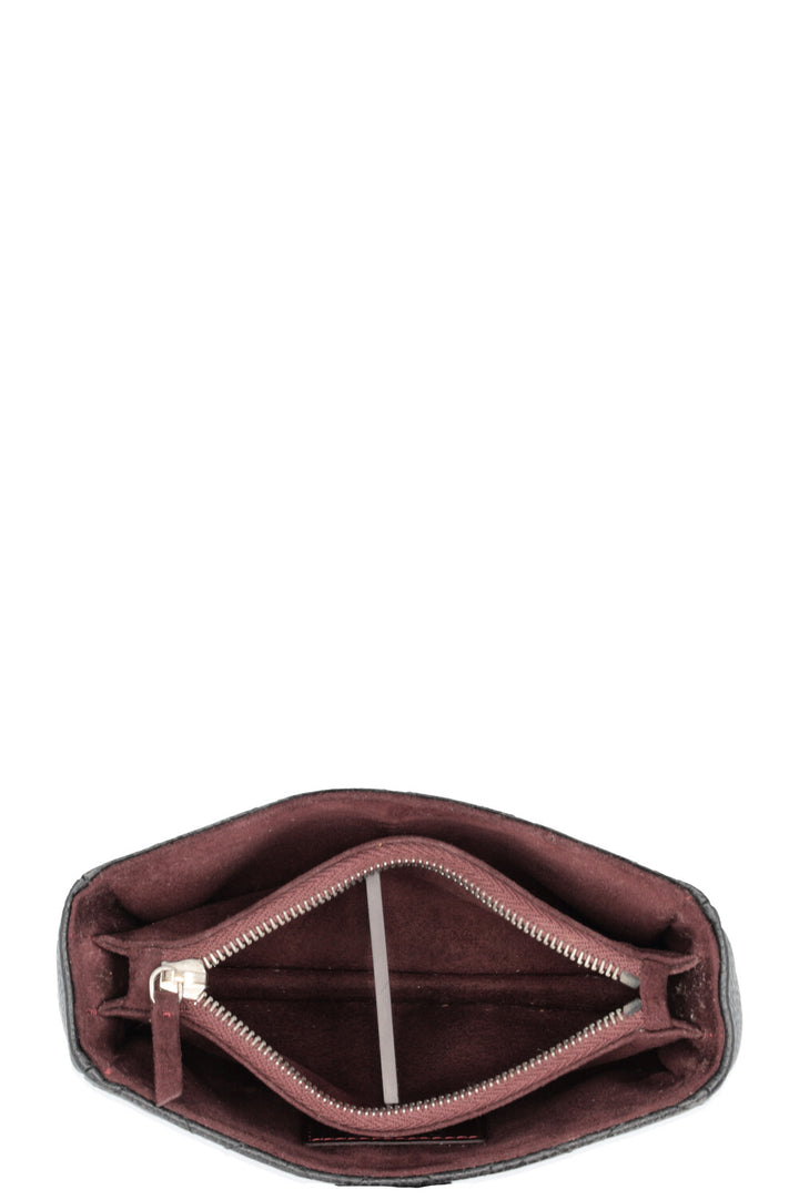 CHANEL Small Caviar Zip Pochette Black