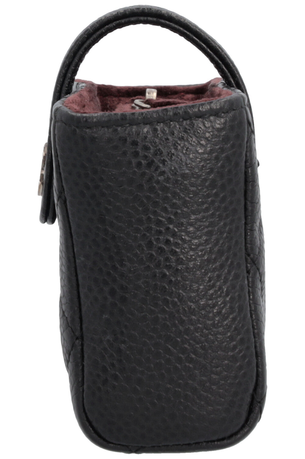 CHANEL Small Caviar Zip Pochette Black