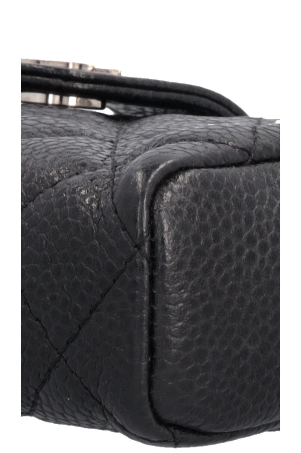 CHANEL Small Caviar Zip Pochette Black