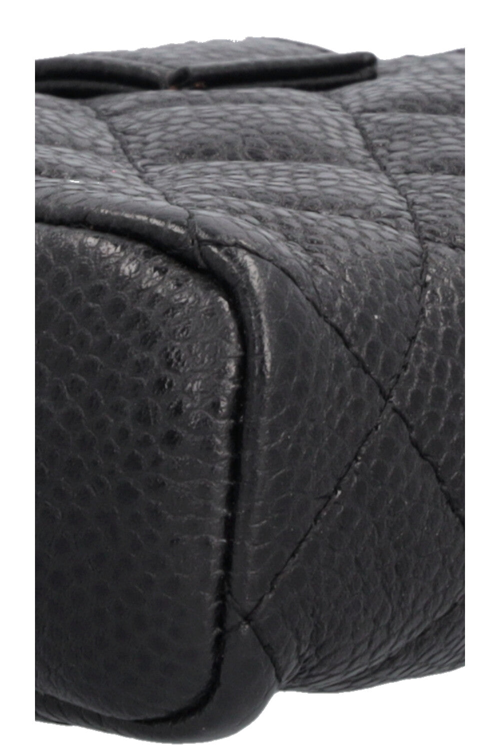 CHANEL Small Caviar Zip Pochette Black