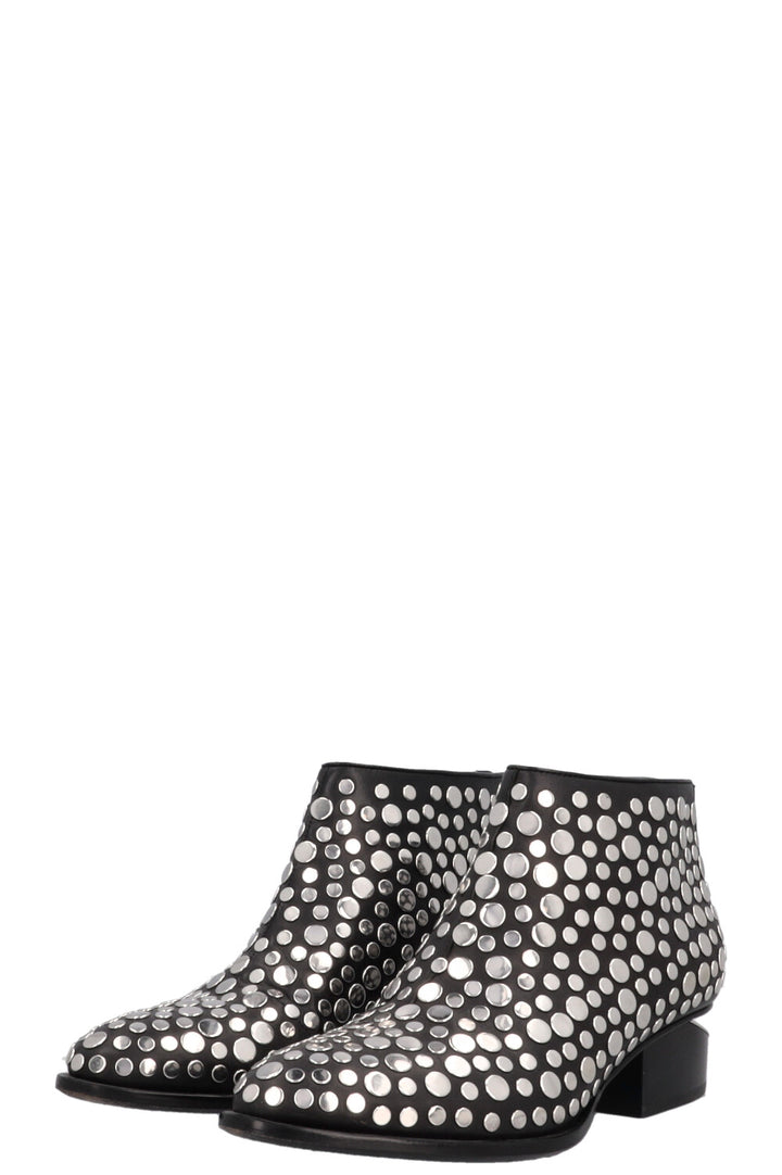 ALEXANDER WANG Kori Studded Ankle Boots Black