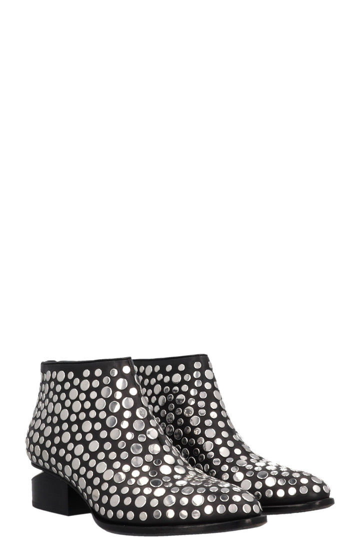 ALEXANDER WANG Kori Studded Ankle Boots Black