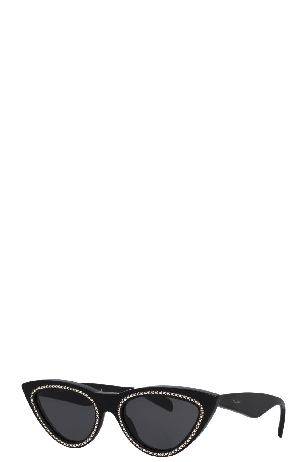 CELINE CL40019I Cat Eye Sunglasses Rhinestone Black