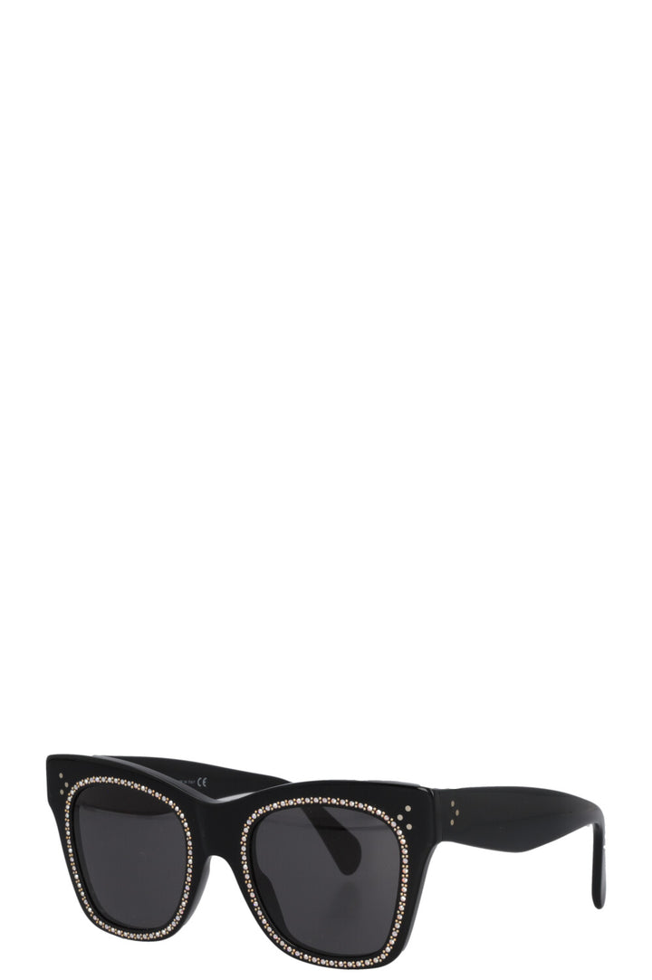 CELINE CL4004IS Butterfly Sunglasses Strass Black