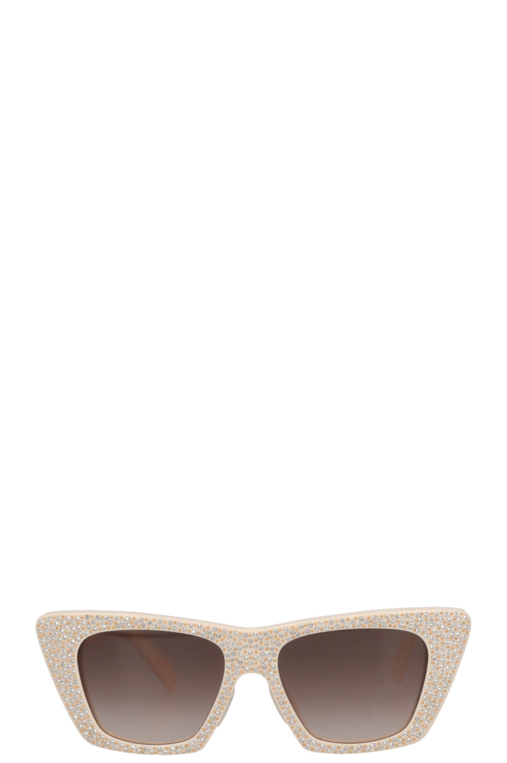 CELINE CL4187IS Sunglasses Strass Ivory