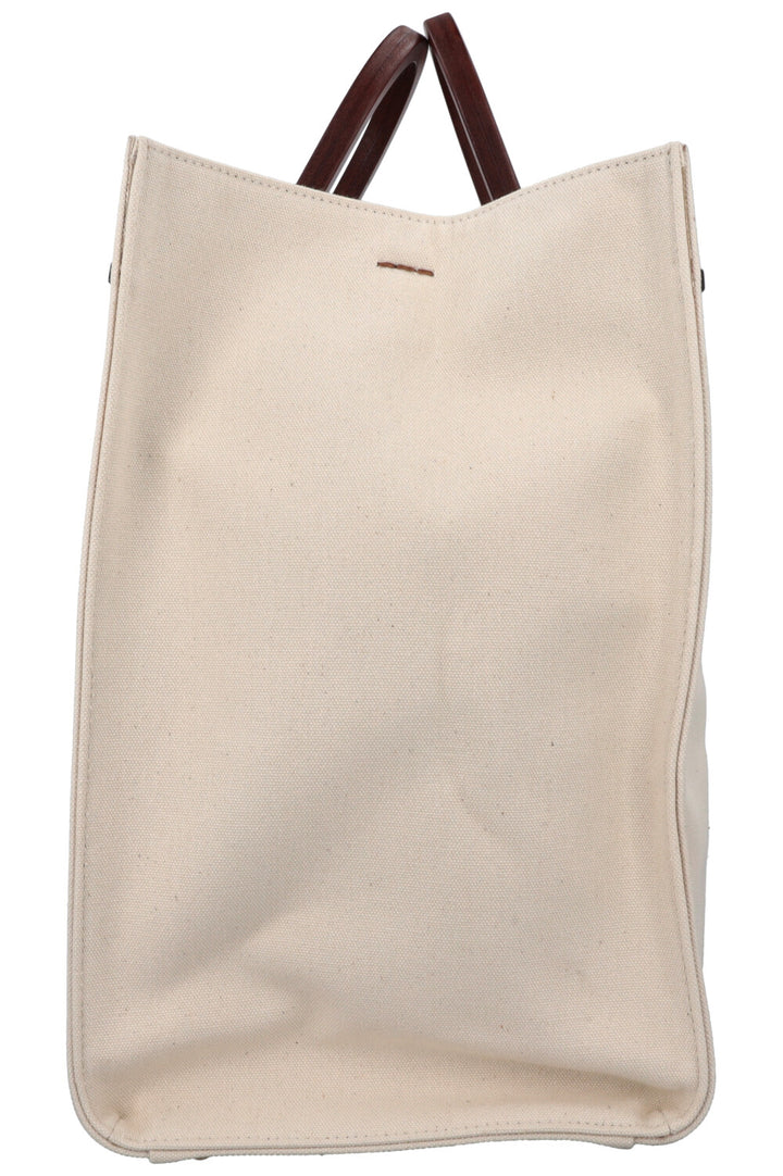 Grand sac fourre-tout FENDI Sunshine en toile ivoire