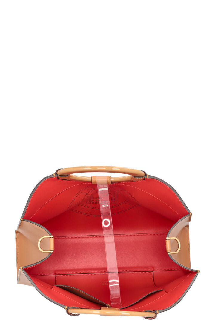 FENDI Large Runaway Tote Bag Brown