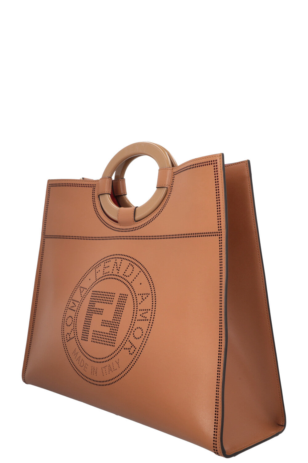 FENDI Large Runaway Tote Bag Brown