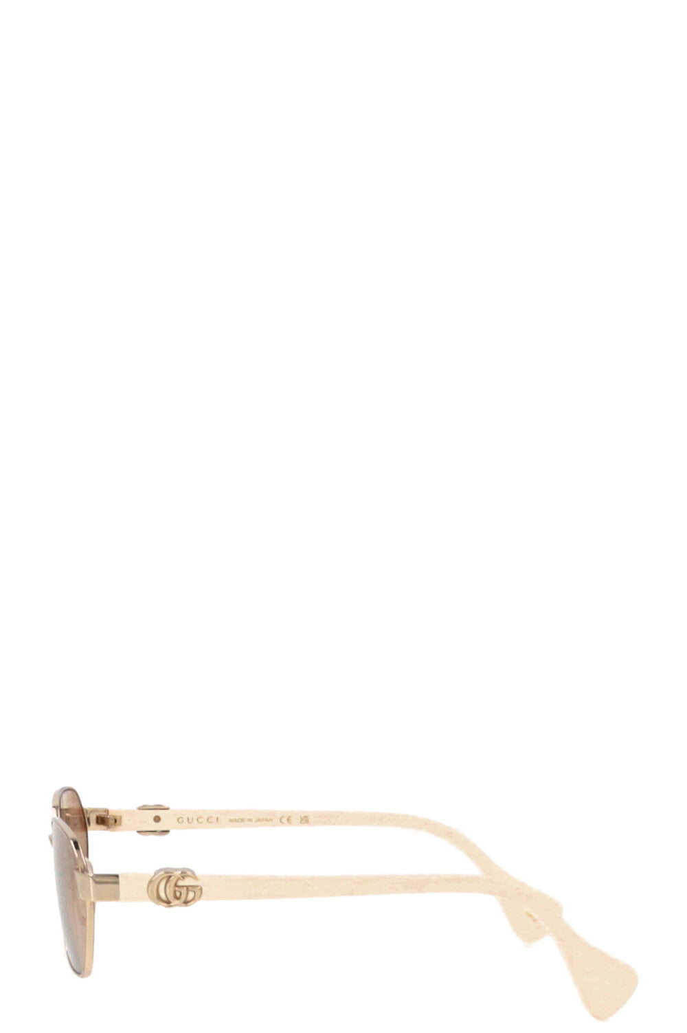 GUCCI Slim Sunglasses Gold White GG1593S