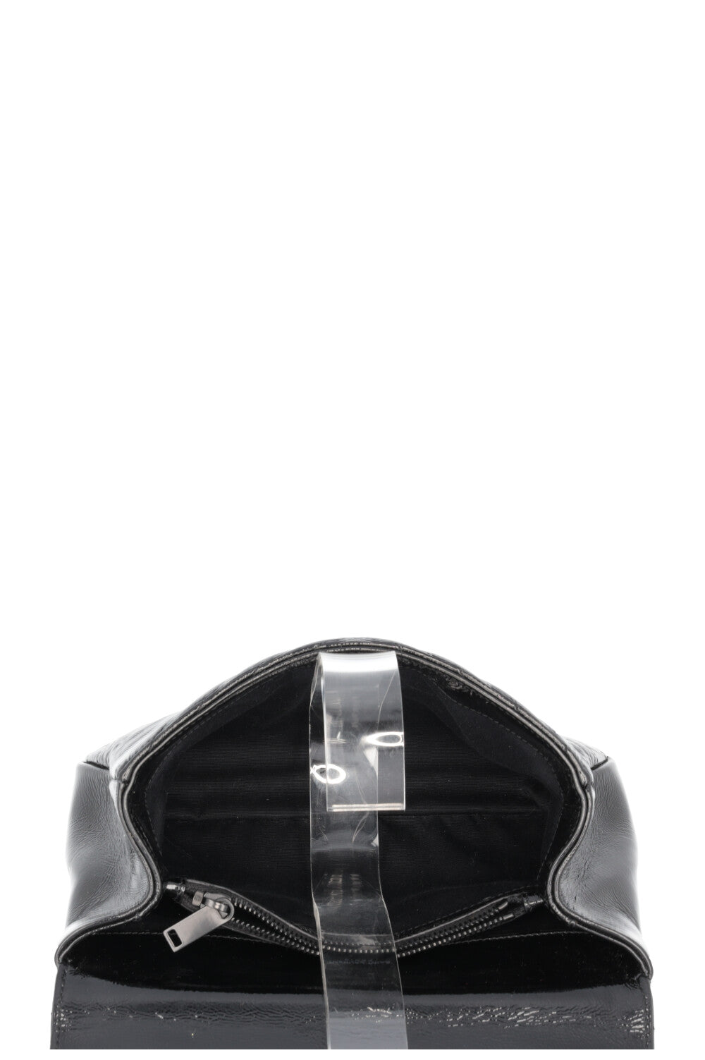 SAINT LAURENT College Bag Medium Patent Black