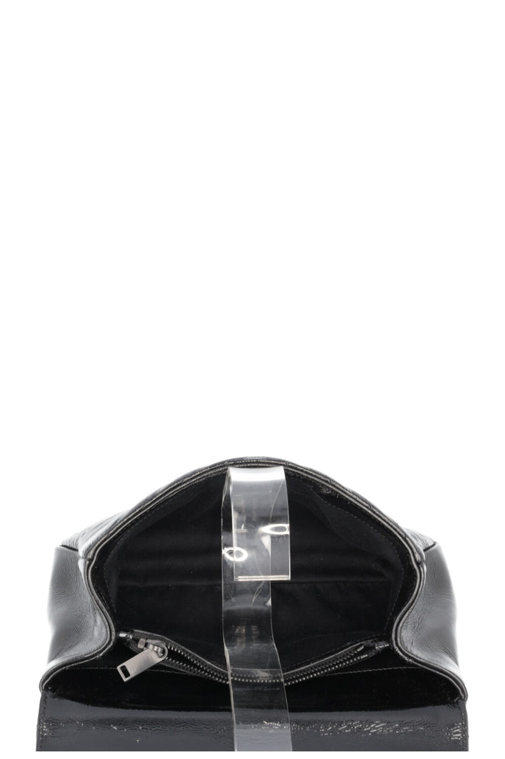 SAINT LAURENT College Bag Medium Patent Black