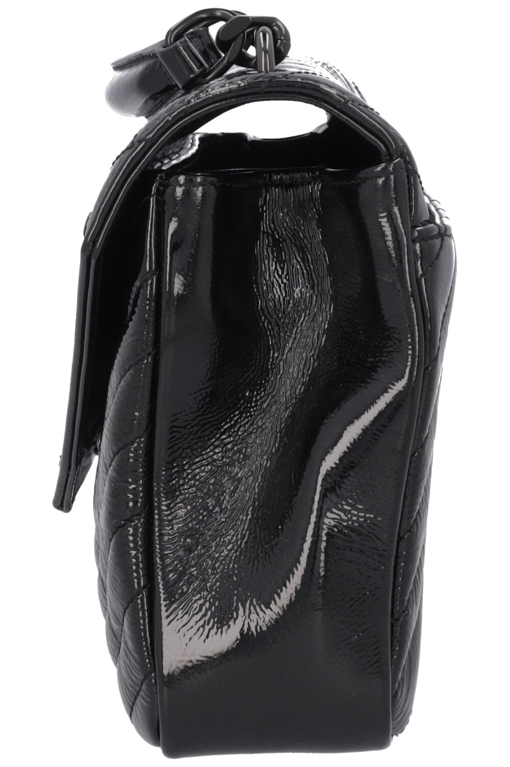 SAINT LAURENT College Bag Medium Patent Black