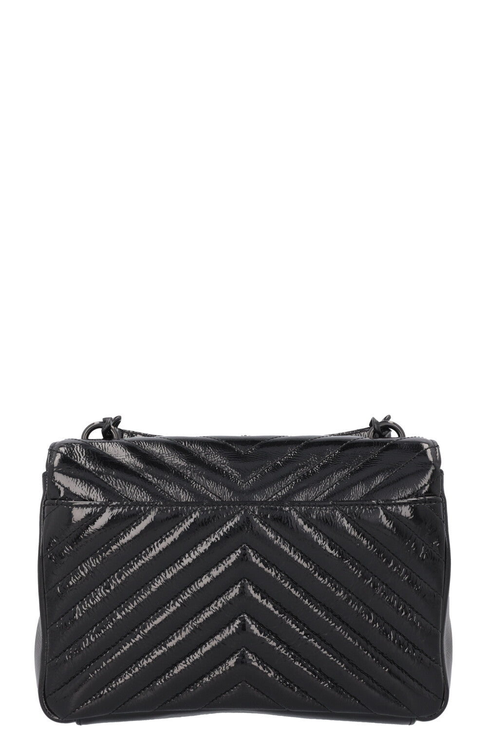 SAINT LAURENT College Bag Medium Patent Black